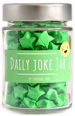 paper stars filled with jokes daily jar product photo